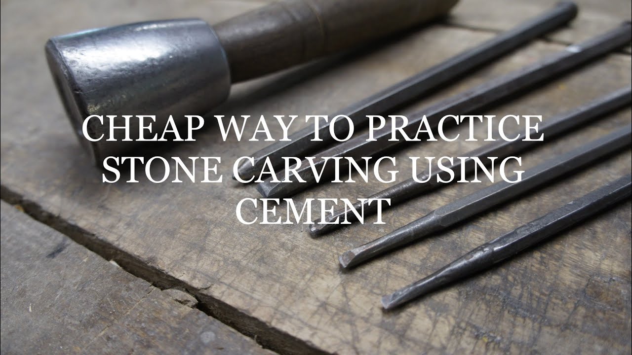 PRACTICE YOUR STONE CARVING ON A CEMENT MIX, CAN YOU CARVE INTO CEMENT
