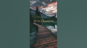 وَمَا تَشَاءُونَ إِلَّا أَنْ يَشَاءَ اللَّهُ رَبُّ الْعَالَمِينَ❤️#راحة_نفسية  #سورة_التكوير