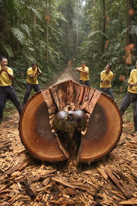 rescue giant dragonfly from large log #insects  #funny #shorts