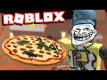 Putting bugs on a pizza on the floor in roblox work at the pizza place