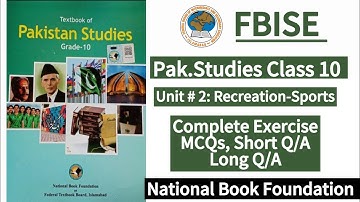 Class 10 Pak.Studies Unit 2 Complete Exercise | New Syllabus 2025|LearnOnlineWithAnum