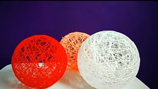 How to make a yarn globe at home / Homemade yarn globe ideas/ DIY