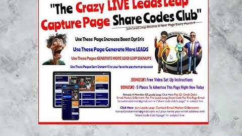 👉The  Leads Leap  Capture Page  Share Codes Club" Now 👉OPEN !!!👇
