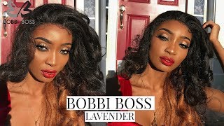 WATCH ME SLAY THIS BOMB WIG | BOBBI BOSS LAVENDER WIG REVIEW | Divatress