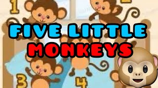Five Little Monkeys Children Nursery Rhyme Super Simple Learning & Kid Song
