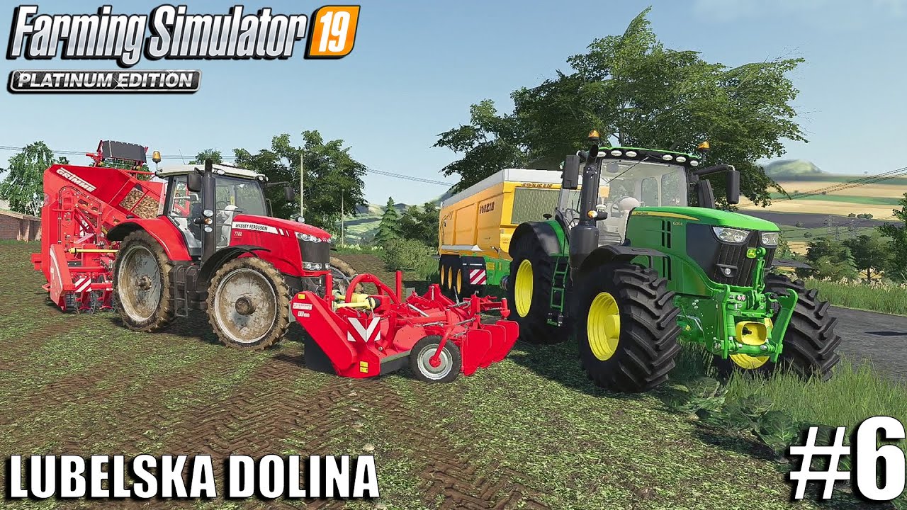 Picking Sugar Beets for Pigs Lubelska Dolina Farming Simulator 19
