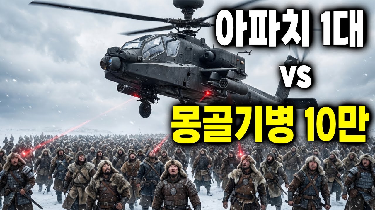 아파치가 1231년 귀주성 전투에 참전한다면? 몽골 10만 대군 vs 아파치 1대 압도적 화력쇼로 참교육할 수 있을 것인가! ㅣ타임슬립 한국 전쟁 가상 시나리오