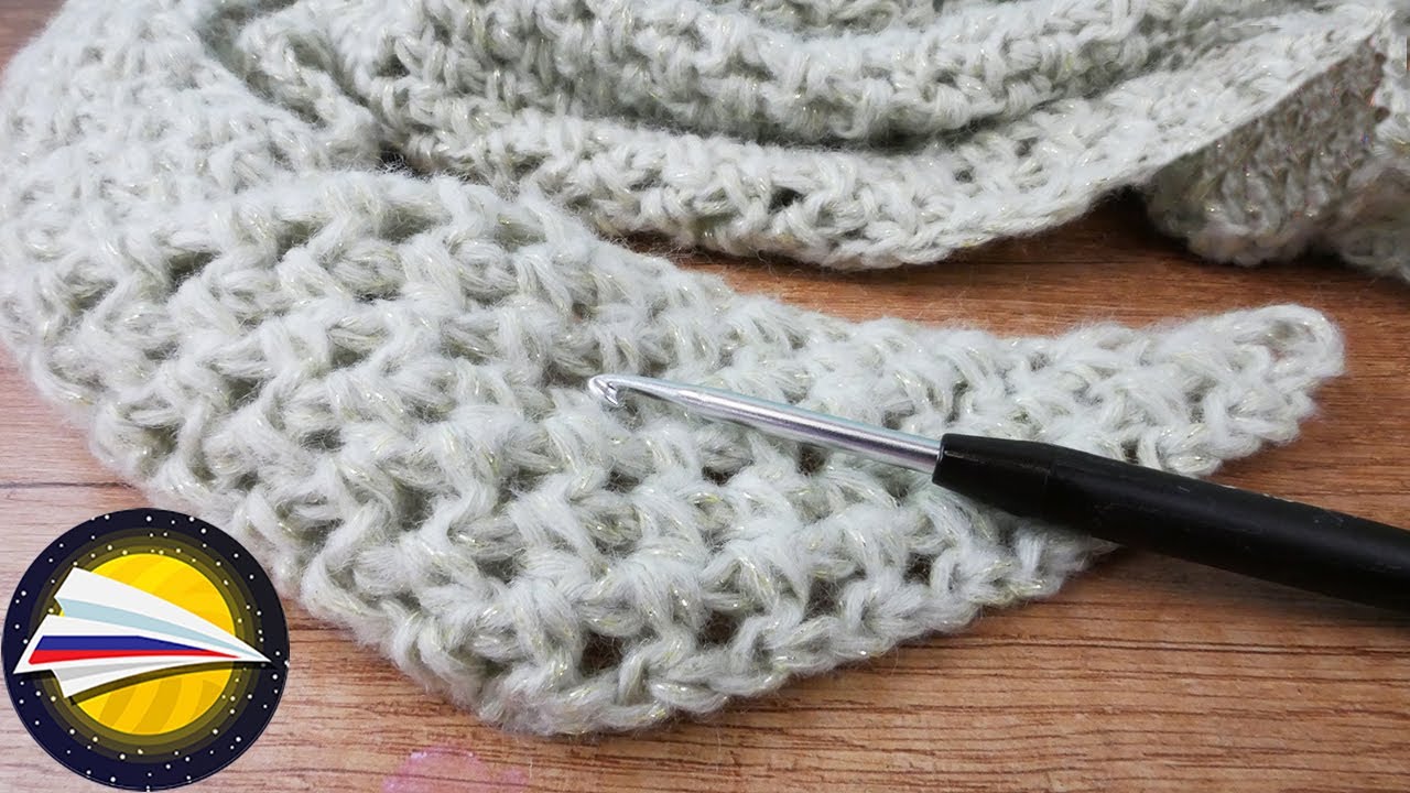 Легкая косынка бактус крючком из хлопковой пряжи  Вязание крючком на лето