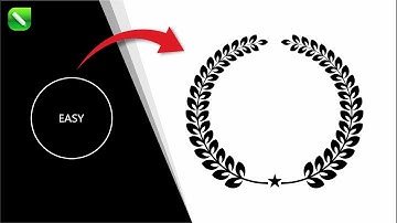 How To Create Leaf Logo in CorelDRAW | How To Create a Laurel Wreath Vector in CorelDraw