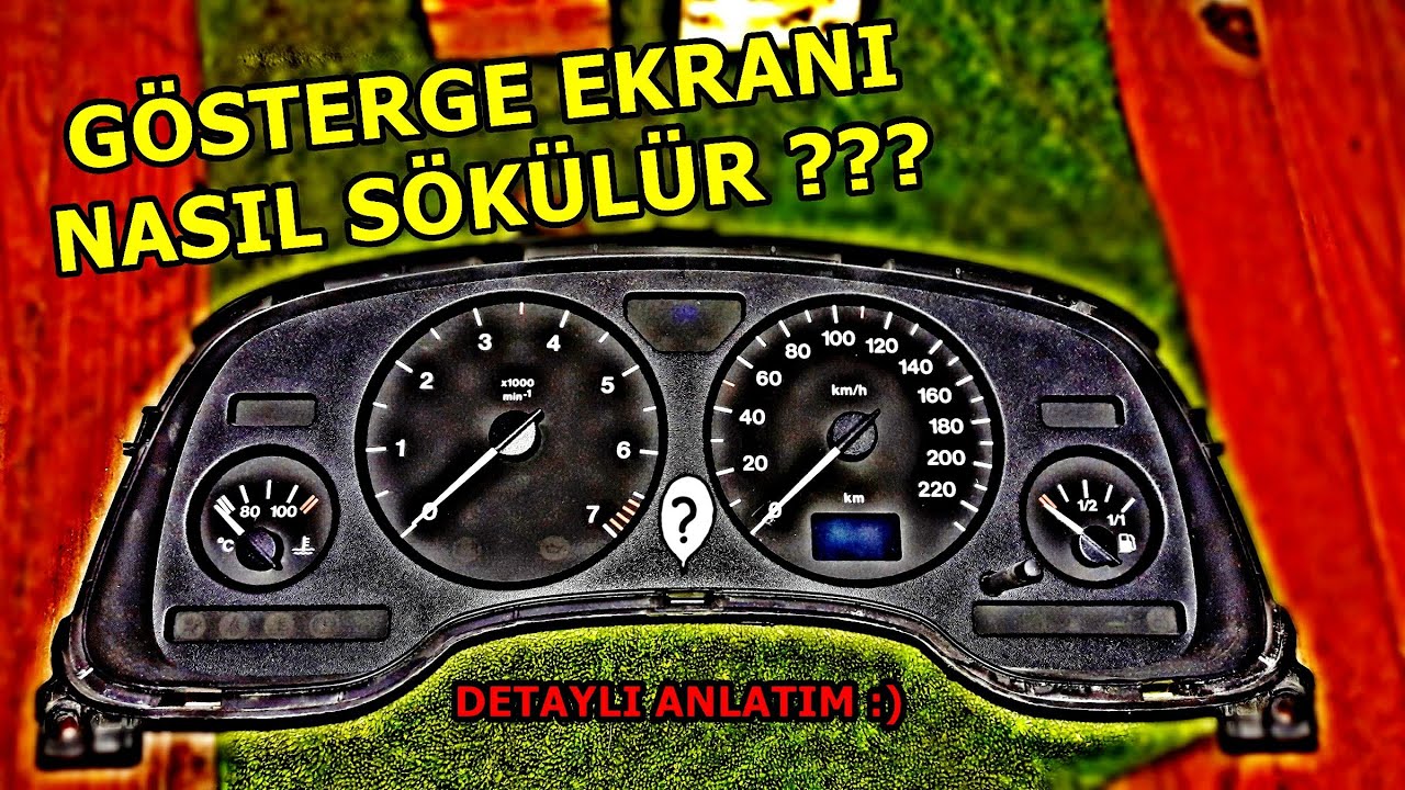 GÖSTERGE KADRANI NASIL SÖKÜLÜR ? GÖSTERGE IŞIKLARI NASIL DEĞİŞTİRİLİR ? OPEL ASTRA G