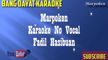 MARPOKEN Fadil Hasibuan karaoke no vokal KEYBOARD