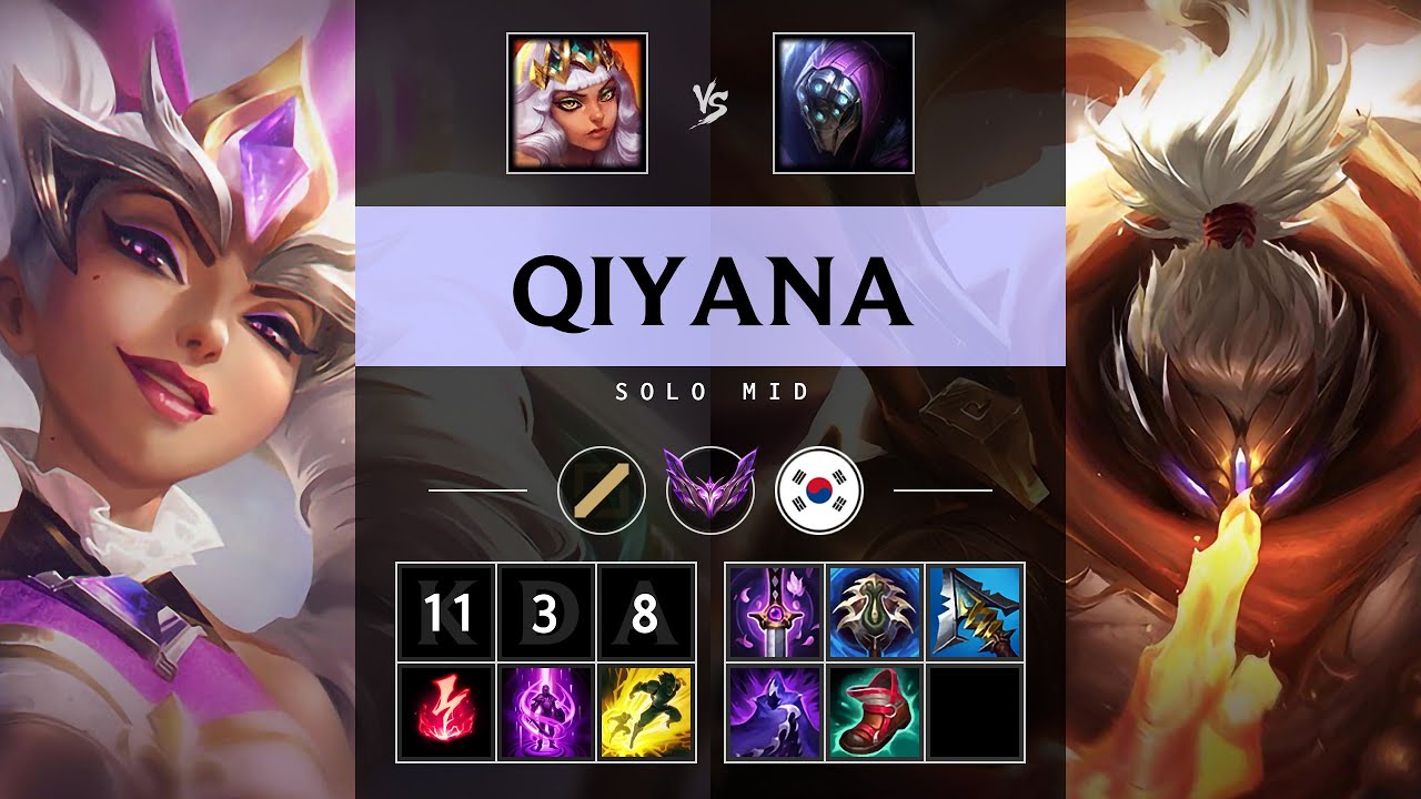 Qiyana Mid vs Jax: Unstoppable - KR Master Patch 14.23