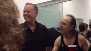 Metallica encontra o Raven antes do show em SP - 22/03/2014