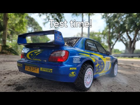Kyosho Fazer 2002 WRC Impreza Test Run No Gyro Needed! - YouTube