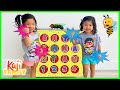 Giant Smash Box Surprise Toys and Learn Bugs Name with Emma and Kate!