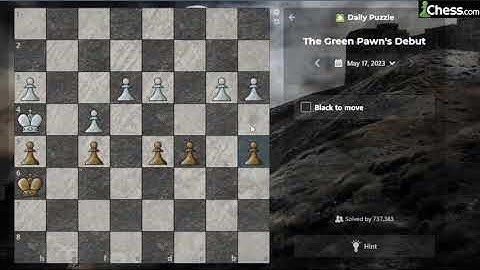 Daily Puzzle | May 17th | "The Green Pawn