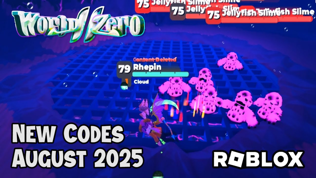 Roblox World Zero New Codes August 2025