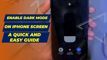 How to Enable Dark Mode on iPhone Screen A Quick and Easy Guide