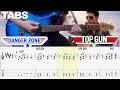 Kenny loggins  danger zone top gun  guitar cover with tabs 