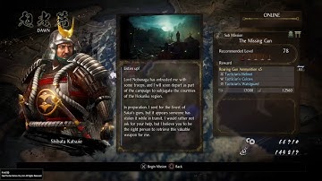 Nioh 2 First Playthrough P45 - The Missing Gun (No Commentary) Sub Mission