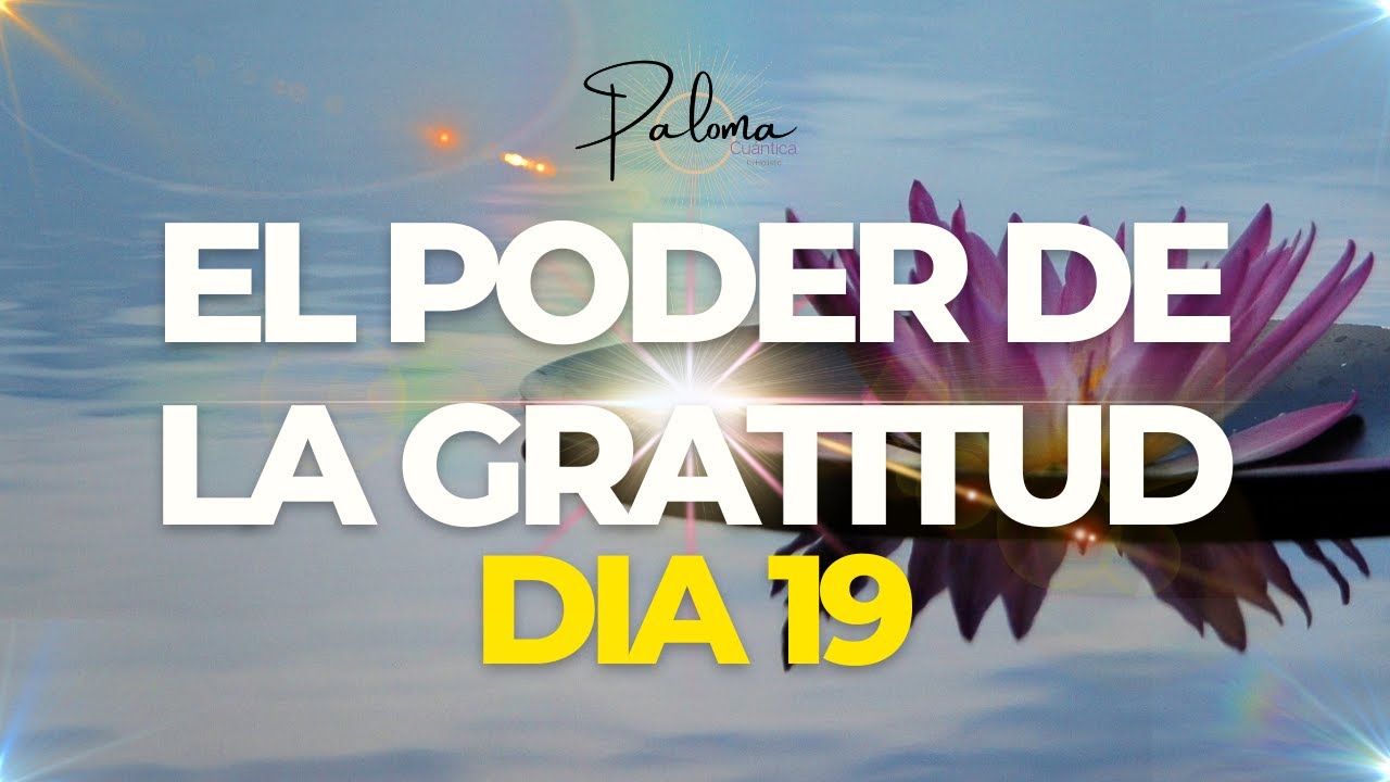 Dia 19 EL PODER DE LA GRATITUD - YouTube