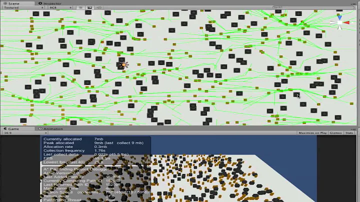 A* Pathfinding Project 3.0 Stress Test 600 Agents