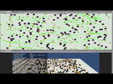 A* Pathfinding Project 3.0 Stress Test 600 Agents