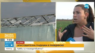 Опустошителна градушка в Пловдивско - Здравей, България (30.08.2021)