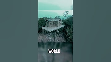 A ONE-LEGGED MAN BUILT AN INCREDIBLE TREE HOUSE  ALONE 😳😳