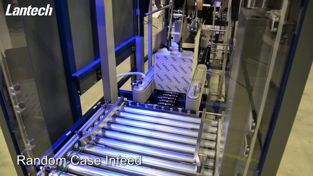 Lantech CSRandom high speed case sealer YouTube