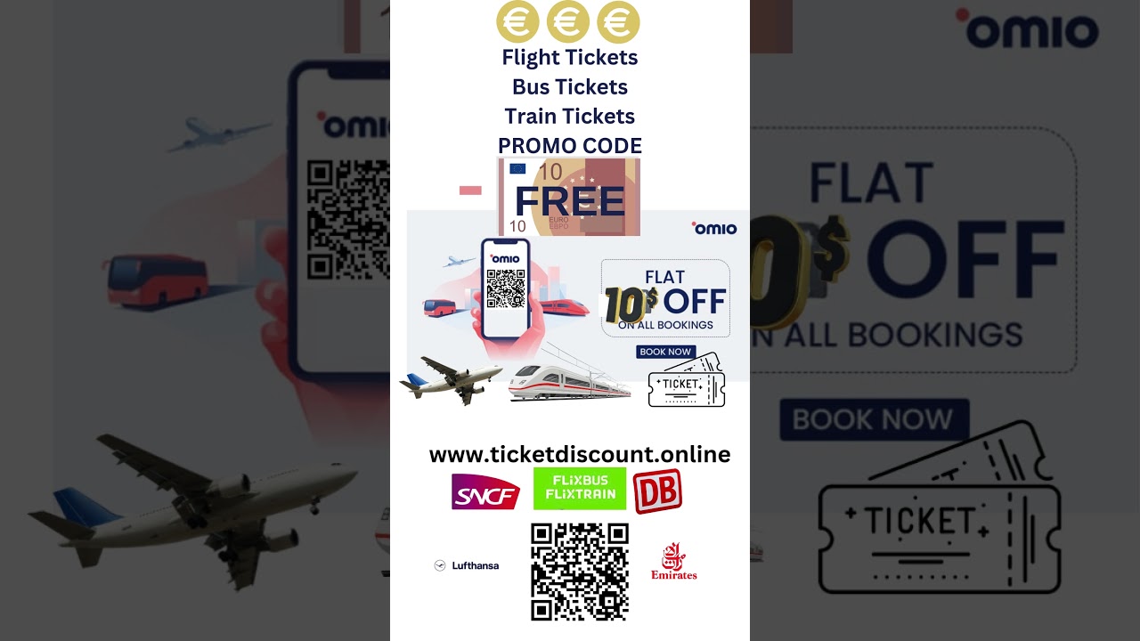 Как получить код скидки 10€ на авиарейсы, автобусы и поезда! 2024 (FlixBus FlixTrain Emirates DB)