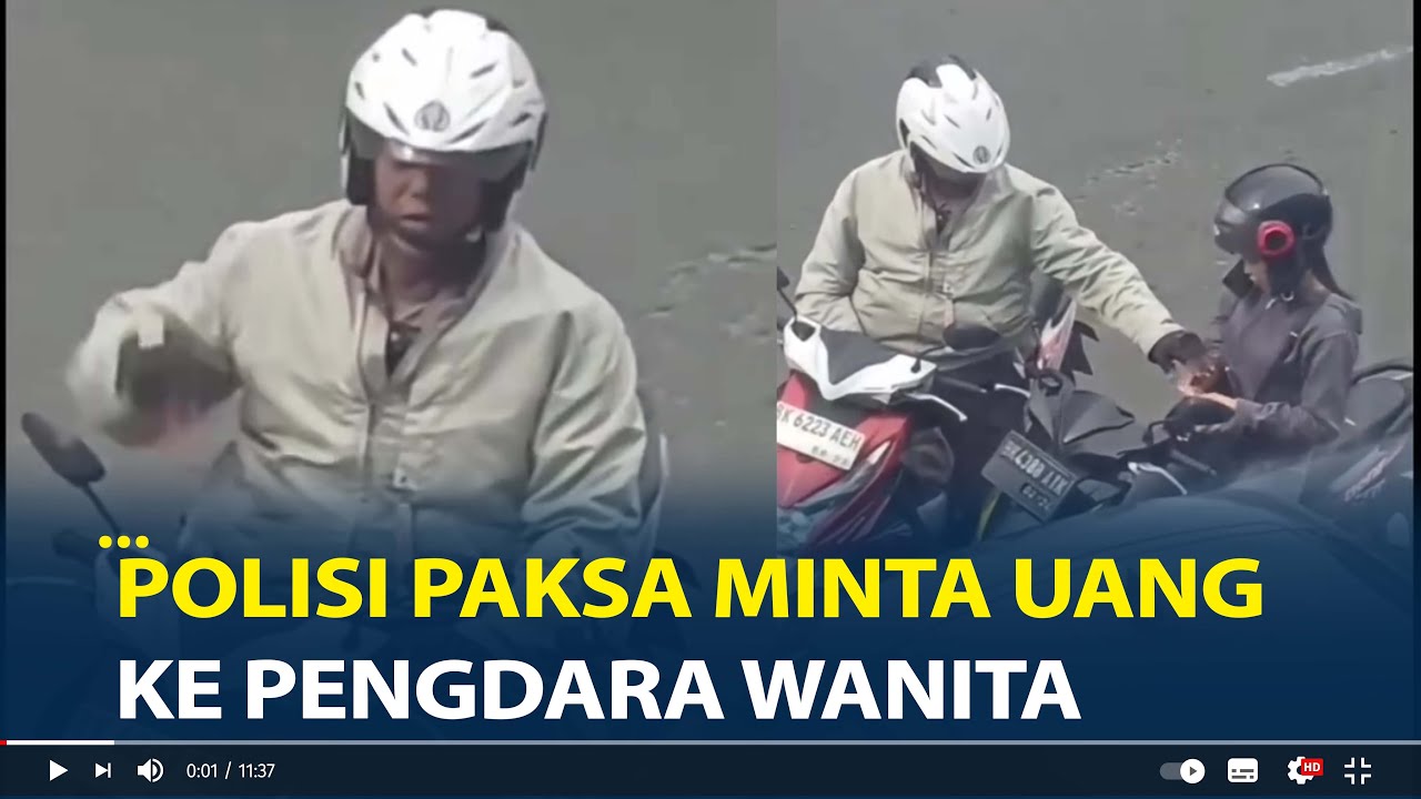 Nasib Polisi Viral Diduga Paksa Minta Uang Rp100 Ribu ke Pengdara Wanita