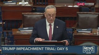 Senate Majority Leader Chuck Schumer on senate floor