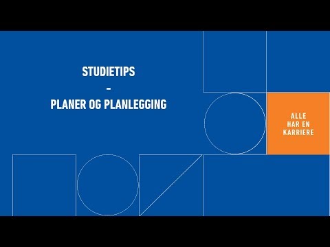 Video: Hva organiserer planlegging?