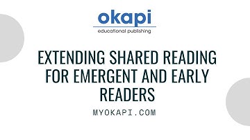 Extending Shared Reading for Emergent and Early Readers, Using Lift Off to Literacy, Video 2