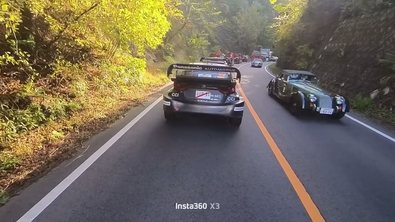 2025/11/8 WRC ラリーJAPAN リエゾン区間ラリー1との遭遇