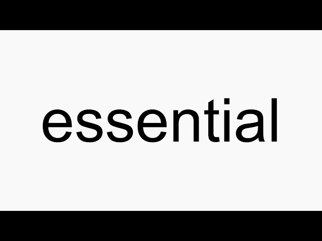 How to Pronounce Essentializing 
