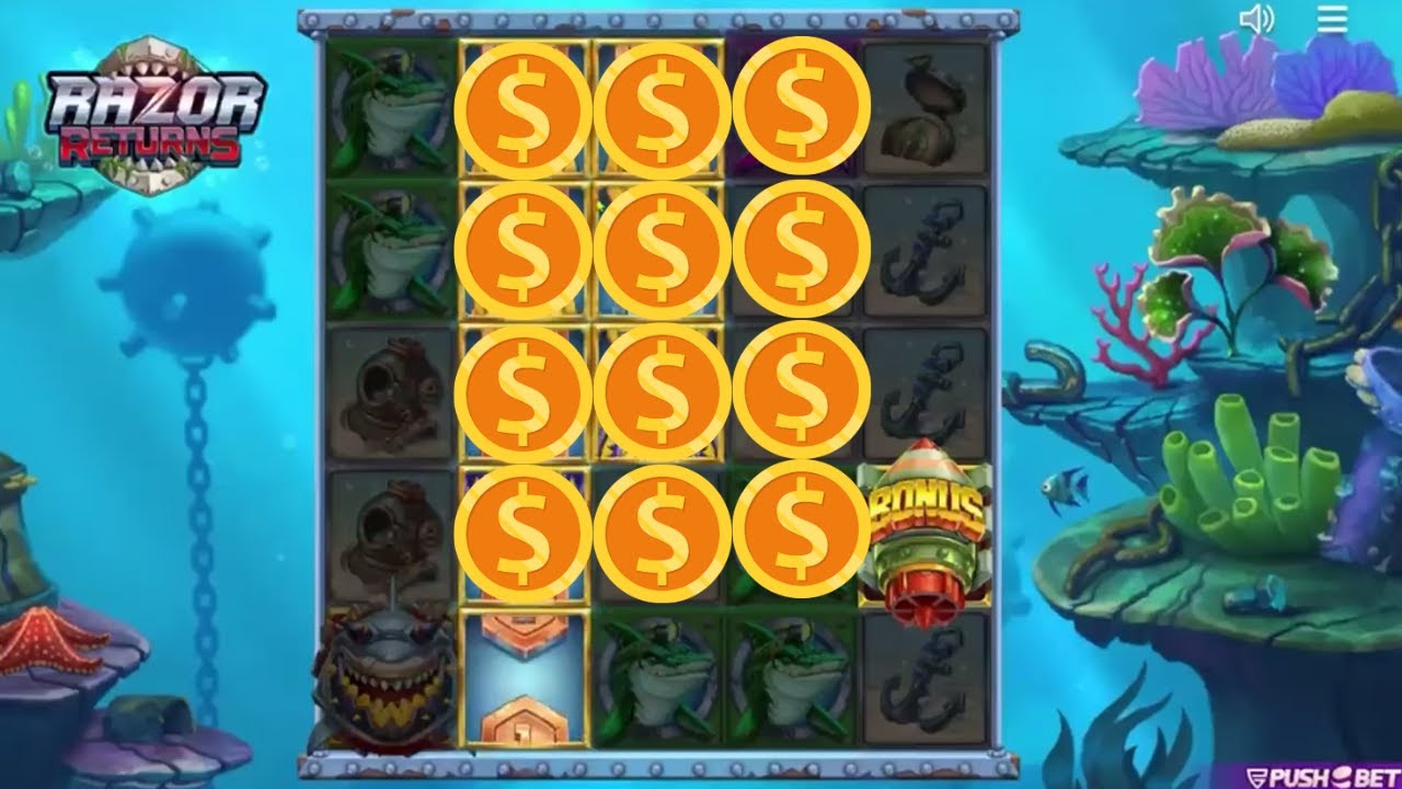 We Had This Huge Gold Coin Hit On Razor Returns Slot!