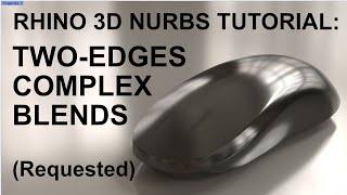 Rhino 3D Advanced Modelling Tutorial: Complex Two-edges NURBS Surfacing