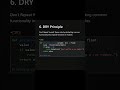 DRY Principle Explained in 60 Seconds! #shorts