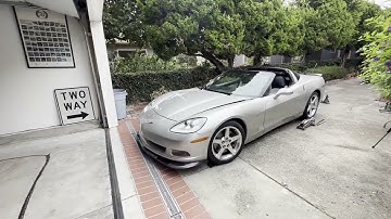 Installing an EOS Carbon Fiber Rear Diffuser on a C6 Corvette!