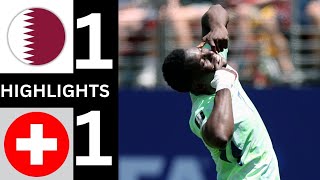 Qatar vs Switzerland 1-1 Highlights World Cup 2026 Group Stage B