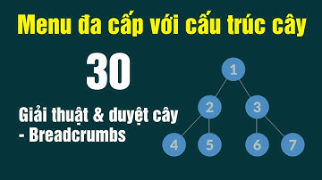 PHP giải thuật menu đa cấp với cấu trúc cây - 30 Breadcrumbs