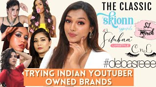 I tried Indian Youtuber Owned Brands ft. Simbaa, SJ Merch, CnL & more | #SarahsHonestReviews EP 32