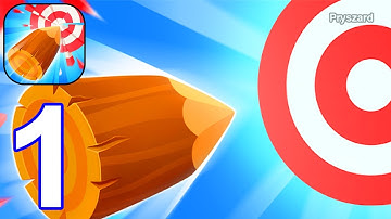 Log Thrower - Gameplay Walkthrough Part 1 Tutorial Hit The Target With Log (iOS, Android)