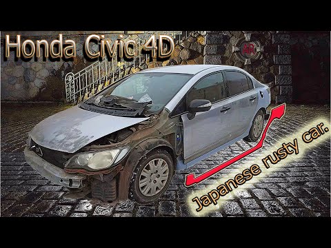 Honda Civic 4D-рем\комплект порогов и задних крыльев. Замена.