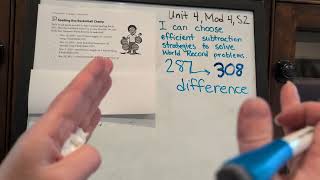 Unit 4, Module 4, session 2 world record subtraction