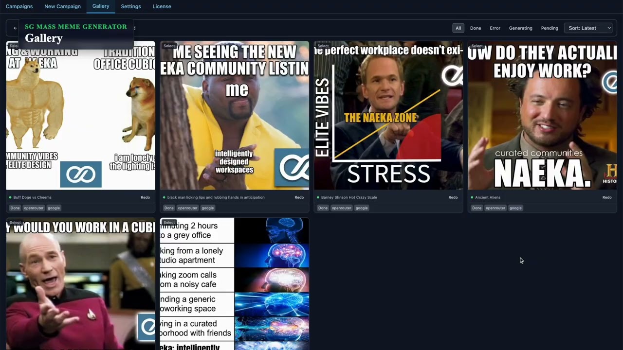 Mass Meme Generator Desktop App features walkthrough preview