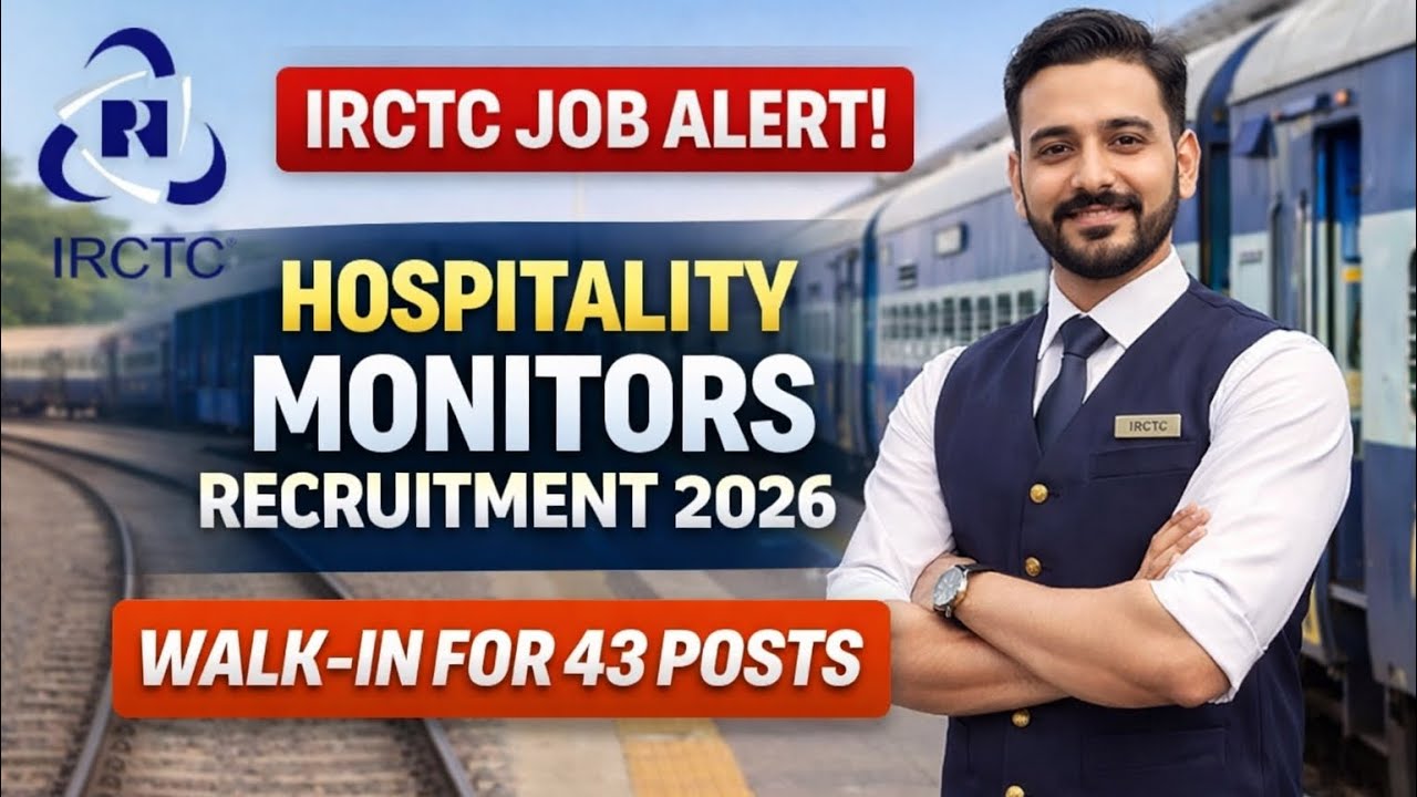 IRCTC HOSPITALITY MONITOR JOBS 2026