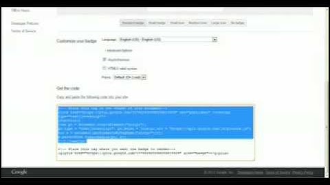 How to add google+ badge to your blogger blog